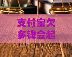 支付宝欠多钱会起诉要注意什么