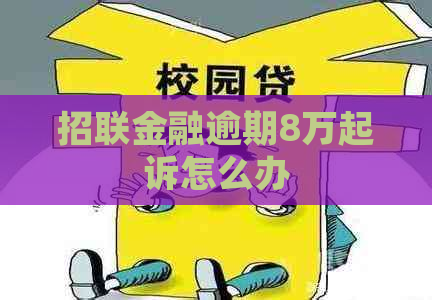 招联金融逾期8万起诉怎么办