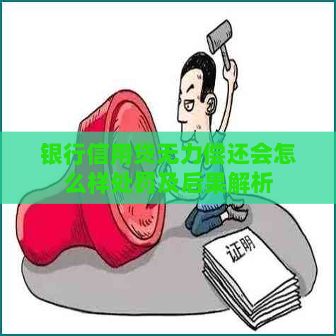 银行信用贷无力偿还会怎么样处罚及后果解析