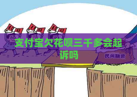 支付宝欠花呗三千多会起诉吗