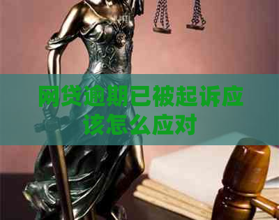 网贷逾期已被起诉应该怎么应对