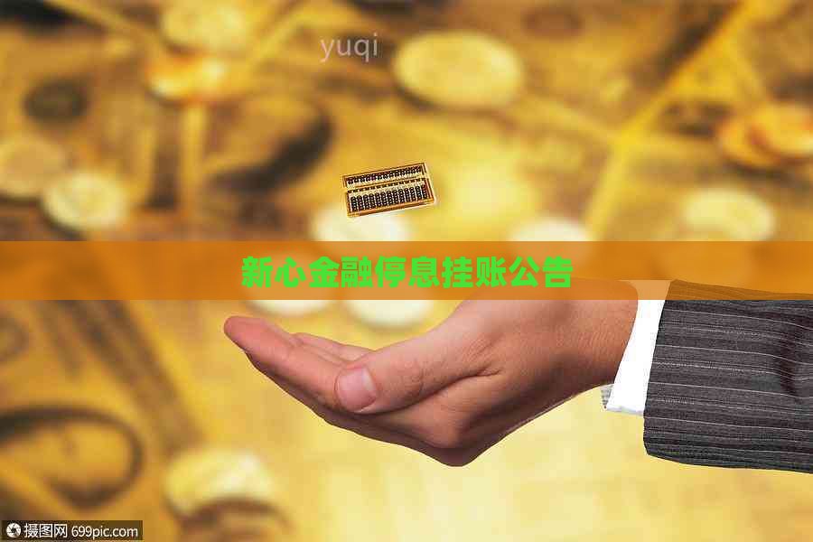 新心金融停息挂账公告