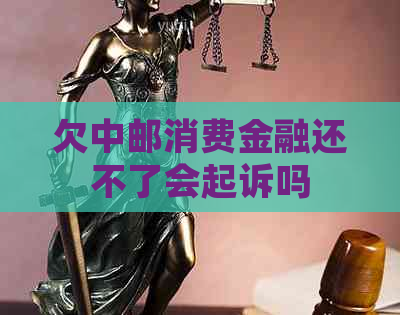 欠中邮消费金融还不了会起诉吗