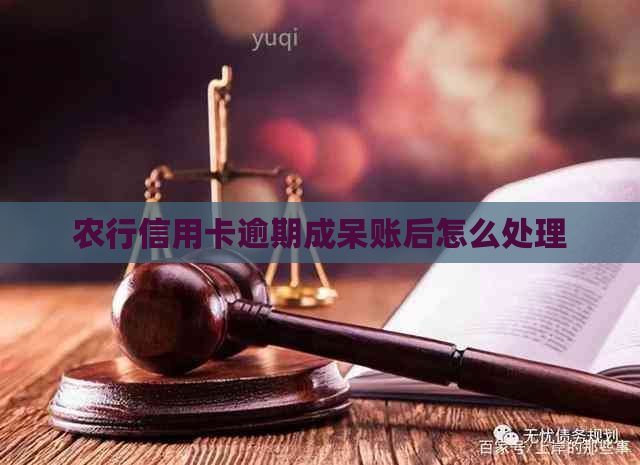 农行信用卡逾期成呆账后怎么处理