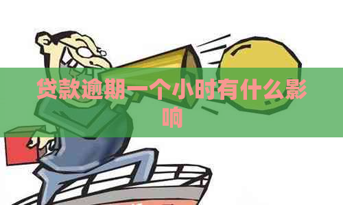 贷款逾期一个小时有什么影响