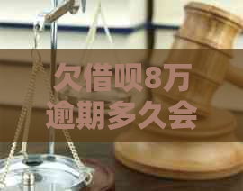 欠借呗8万逾期多久会被法院起诉