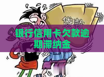 银行信用卡欠款逾期滞纳金