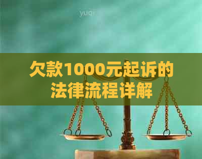 欠款1000元起诉的法律流程详解