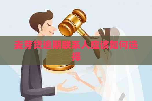 麦芽贷逾期联系人应该如何选择