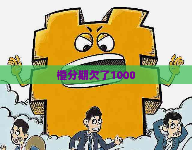 橙分期欠了1000