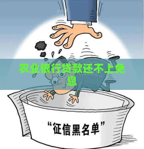 农业银行贷款还不上免息