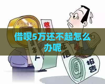 借呗5万还不起怎么办呢