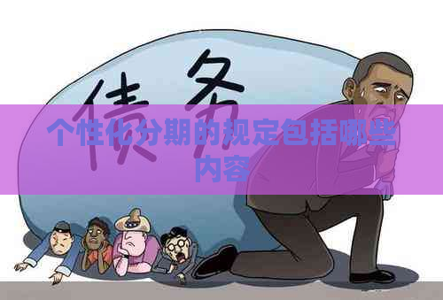 个性化分期的规定包括哪些内容