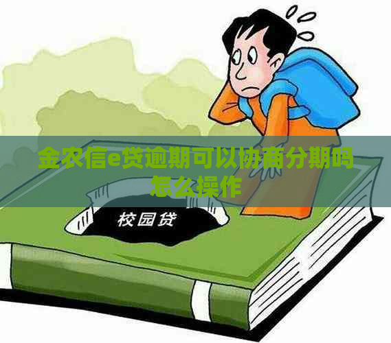 金农信e贷逾期可以协商分期吗怎么操作