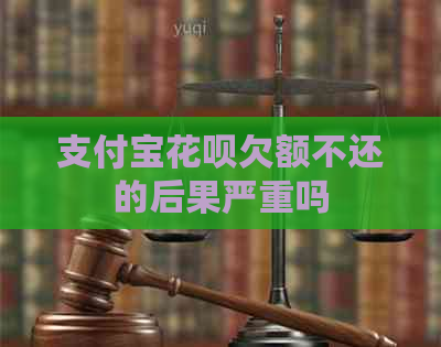 支付宝花呗欠额不还的后果严重吗