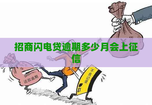 招商闪电贷逾期多少月会上