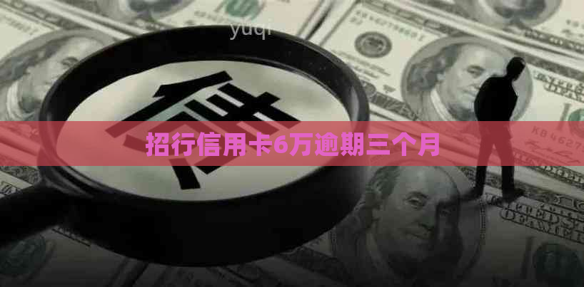 招行信用卡6万逾期三个月