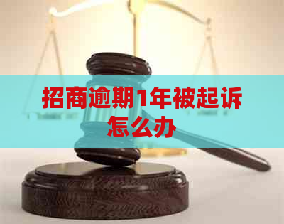 招商逾期1年被起诉怎么办