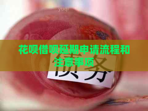 花呗借呗延期申请流程和注意事项