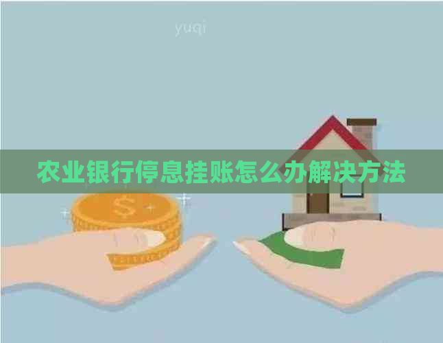 农业银行停息挂账怎么办解决方法