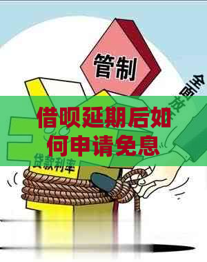 借呗延期后如何申请免息