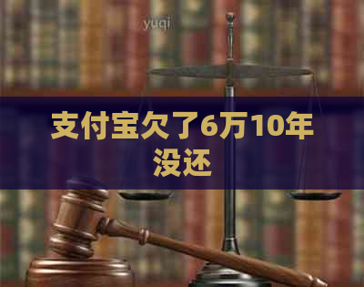 支付宝欠了6万10年没还