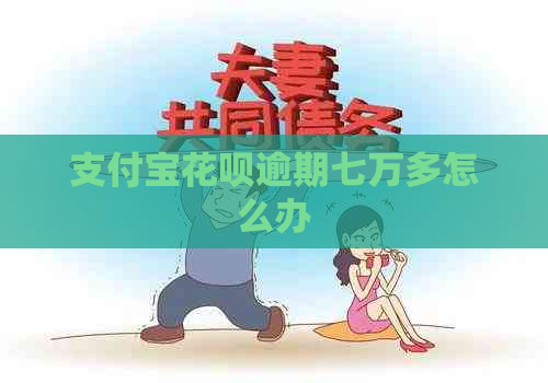 支付宝花呗逾期七万多怎么办