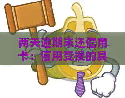 两天逾期未还信用卡：信用受损的具体影响及解决办法