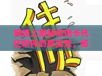 网络上揭秘信用卡代还软件的真实性，你真的了解吗？