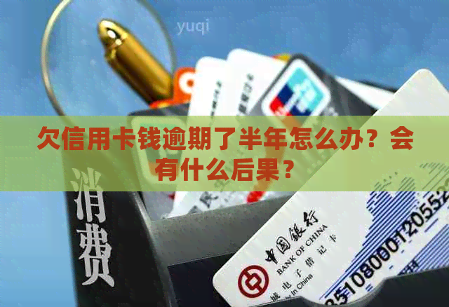 欠信用卡钱逾期了半年怎么办？会有什么后果？