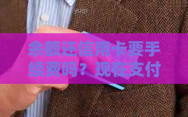 余额还信用卡要手续费吗？现在支付宝余额还款信用卡需要支付多少手续费？