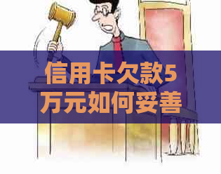 信用卡欠款5万元如何妥善还款？全面解决方案和注意事项