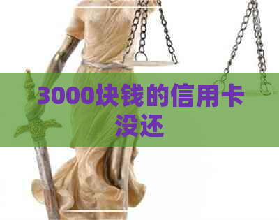 3000块钱的信用卡没还