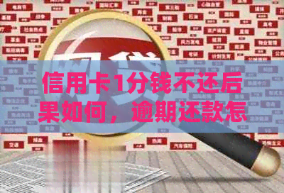 信用卡1分钱不还后果如何，逾期还款怎么办