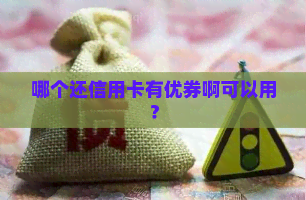 哪个还信用卡有优券啊可以用？