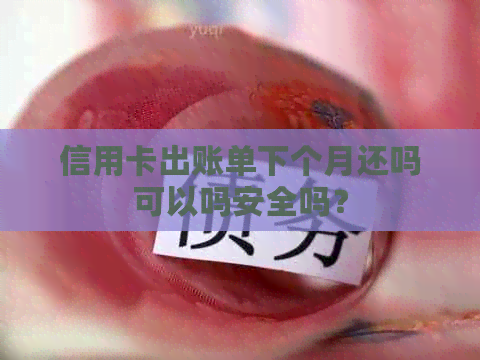 信用卡出账单下个月还吗可以吗安全吗？