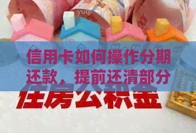 信用卡如何操作分期还款，提前还清部分款项？