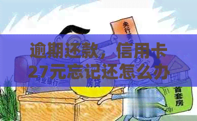 逾期还款，信用卡27元忘记还怎么办？