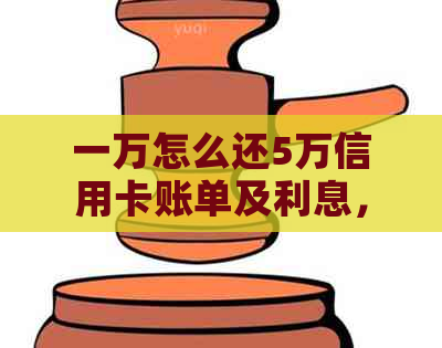 一万怎么还5万信用卡账单及利息，只有1万也能实现