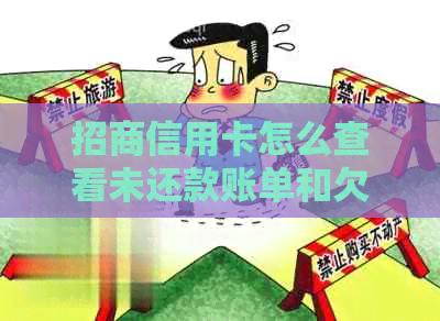 招商信用卡怎么查看未还款账单和欠款总额