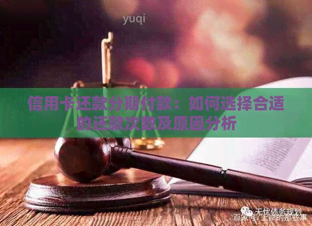 信用卡还款分期付款：如何选择合适的还款次数及原因分析