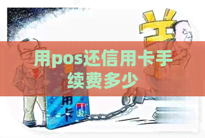 用pos还信用卡手续费多少