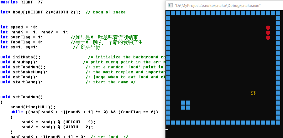 贪吃蛇游戏：使用代码随机生成食物的博客教程与多语言实现