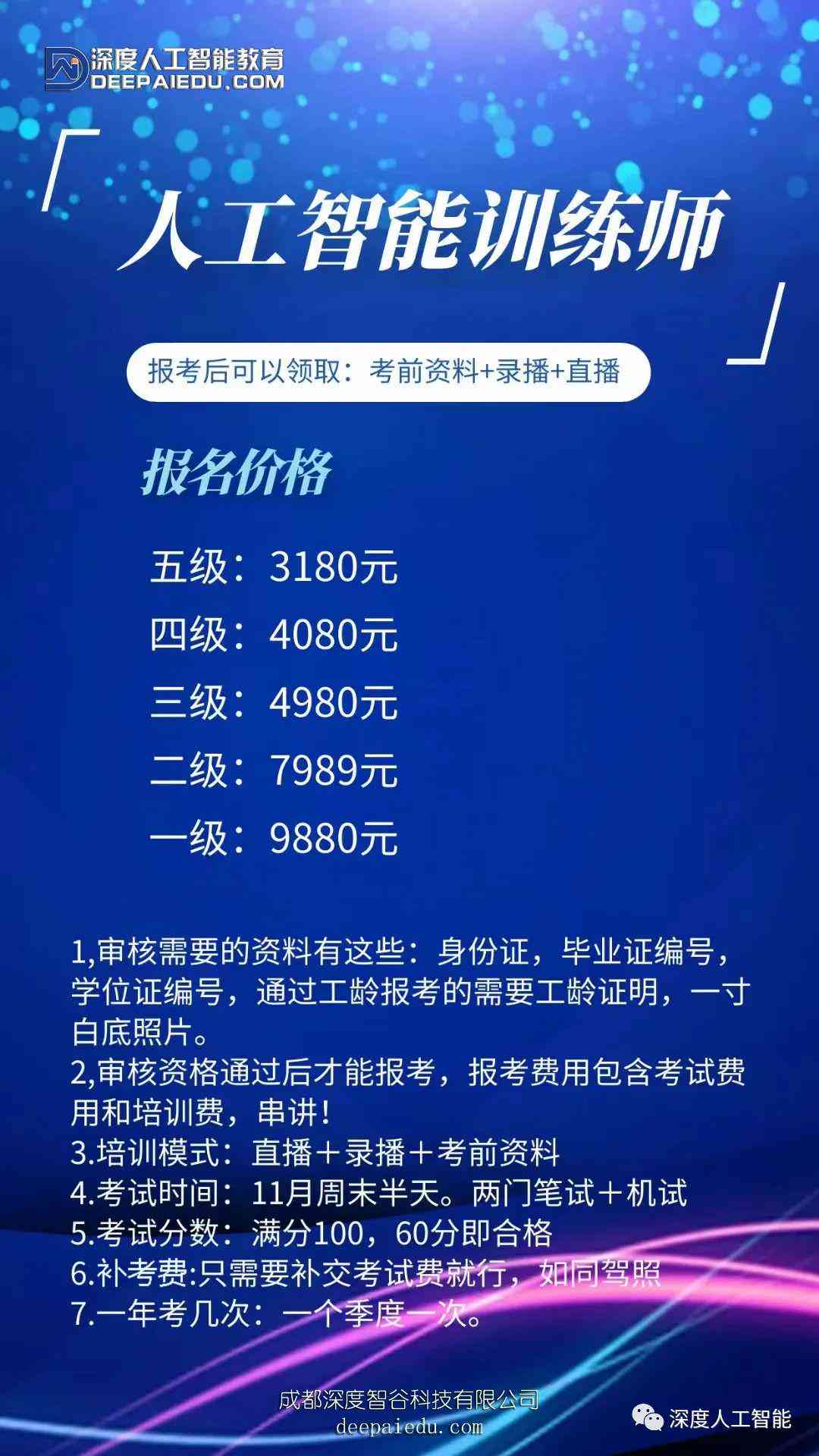 AI工程师认证培训费用及资格考试课程汇总