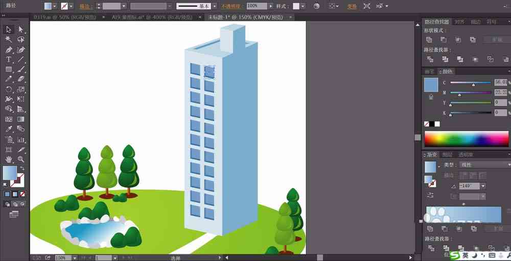 ai怎么画学校建筑物：一步步详解建筑绘制技巧