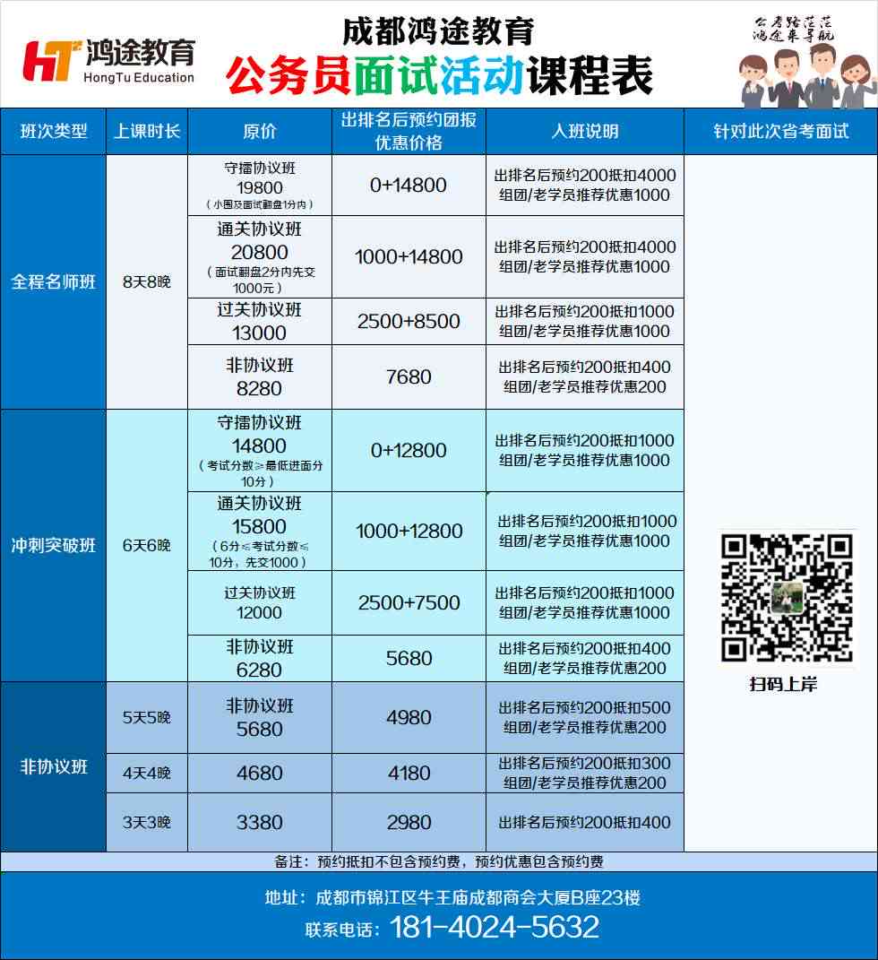 AI公务员考试培训费用一览：涵课程价格、服务内容及性价比分析