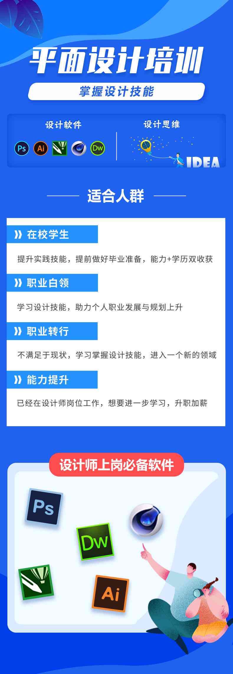 上平面AI软件培训——专业平面设计培训班招生中