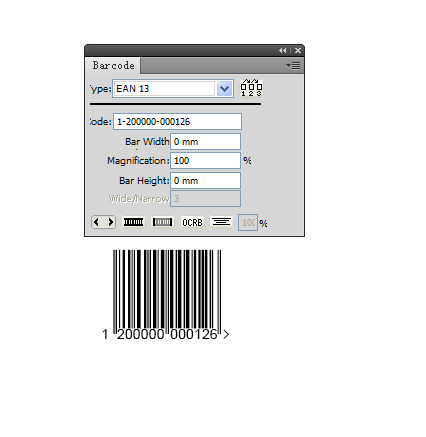 条码生成后可以直接复制到ai
