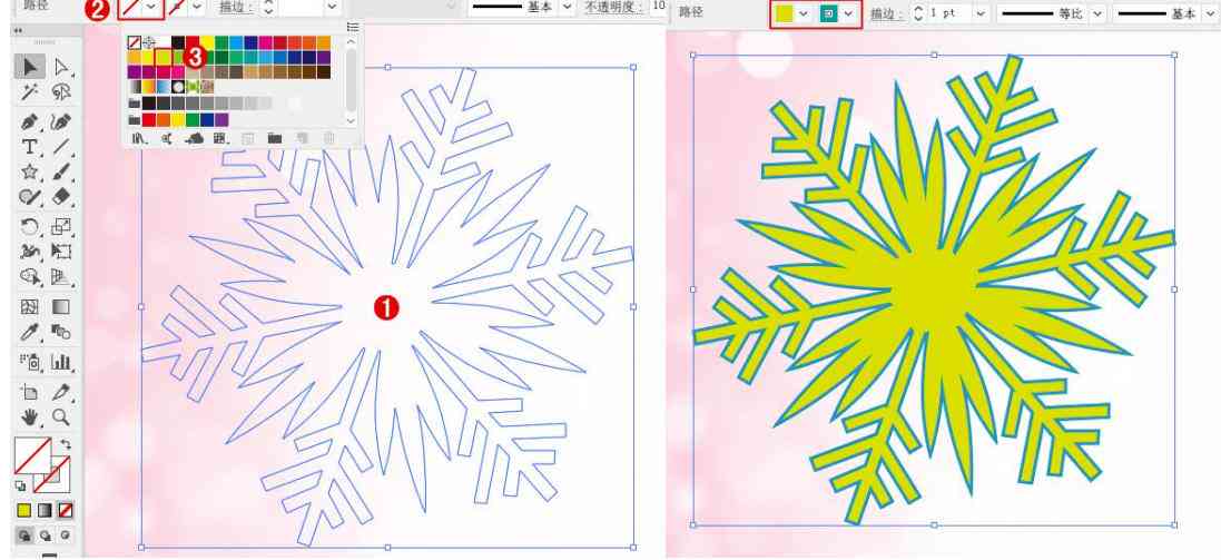 Adobe Illustrator中形状生成器工具的完整填色指南与技巧解析