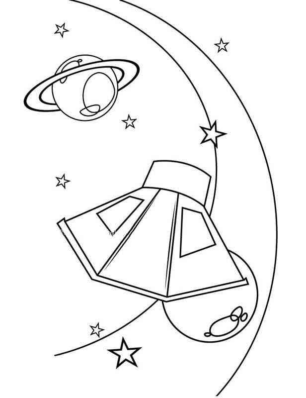 宙飞船简笔画教程：涵科幻设计、绘制步骤与创意灵感